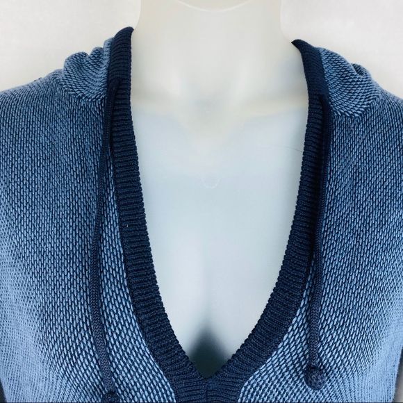 America Eagle Outfitters Hooded Sweater Blue - Picture 2 of 7